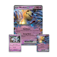 Pokémon TCG: Mimikyu ex Box (2 Foil Promo Cards, 1 Foil Oversize Card & 4 Booster Packs)