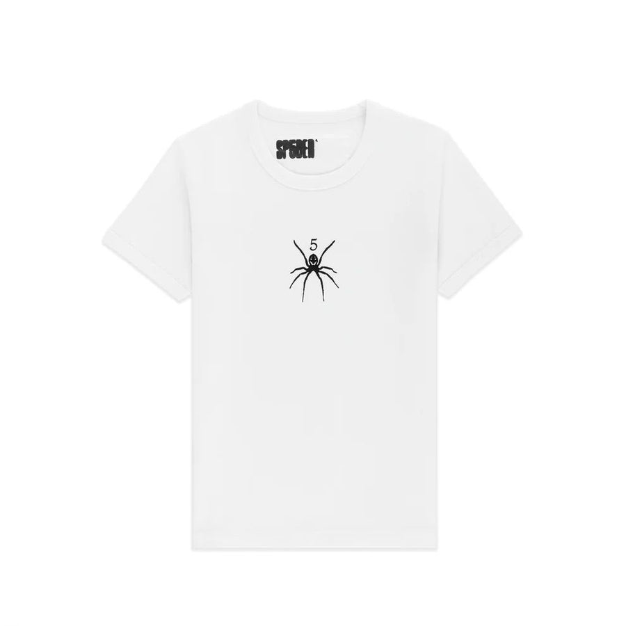 SP5DER Baby Tee White (Womens)
