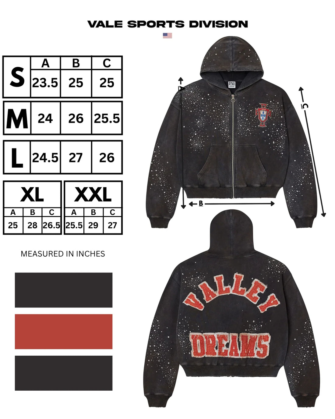 Vale Forever Pluto Custered Zip Up 'Black'