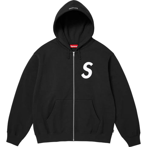 Supreme S Logo Zip Up Tracksuit Black