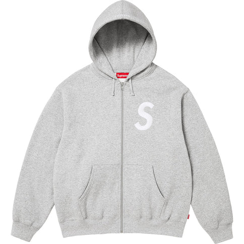 Supreme S Logo Zip Up Tracksuit Grey