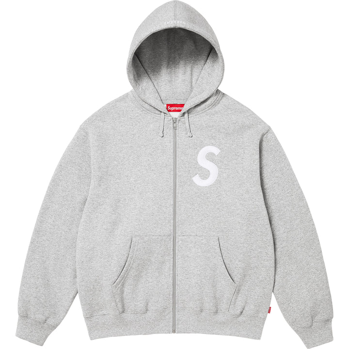 Supreme S Logo Zip Up Tracksuit Grey