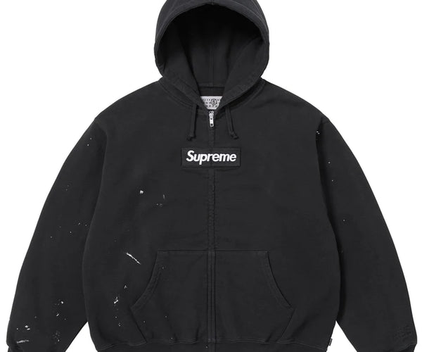 Supreme MM6 Maison Margiela Box Logo Zip Up Hooded Sweatshirt