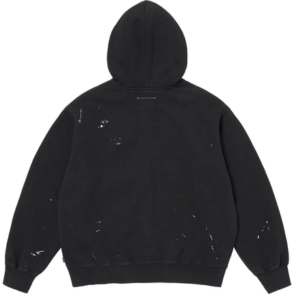 Supreme MM6 Maison Margiela Box Logo Zip Up Hooded Sweatshirt Black