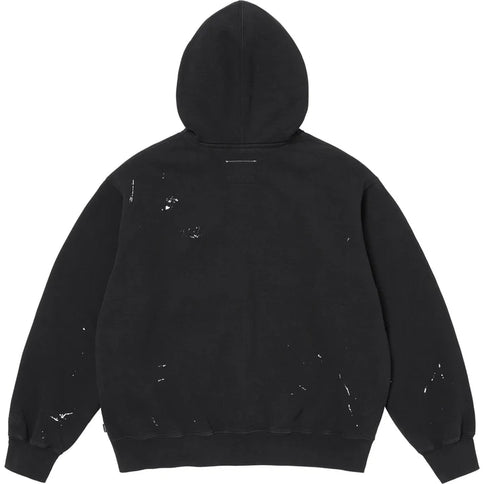 Supreme MM6 Maison Margiela Box Logo Zip Up Hooded Sweatshirt Black