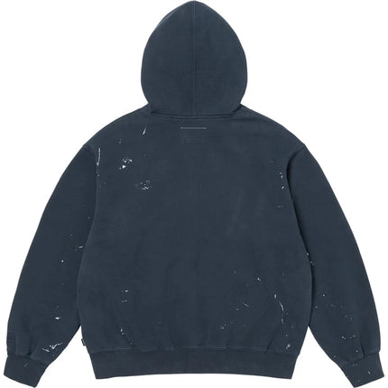 Supreme MM6 Maison Margiela Box Logo Zip Up Hooded Sweatshirt Navy