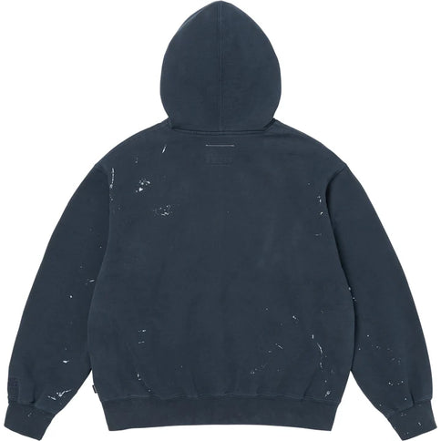 Supreme MM6 Maison Margiela Box Logo Zip Up Hooded Sweatshirt Navy