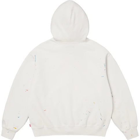 Supreme MM6 Maison Margiela Box Logo Zip Up Hooded Sweatshirt White