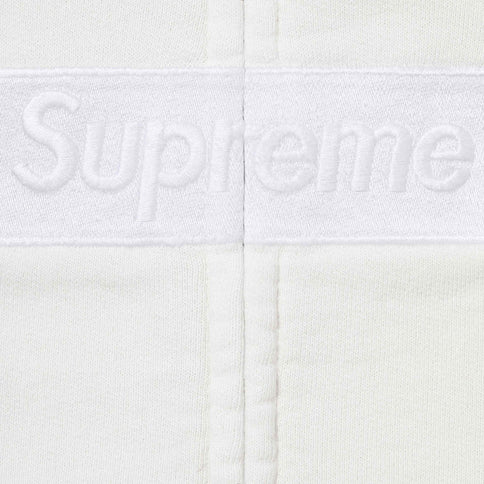 Supreme MM6 Maison Margiela Box Logo Zip Up Hooded Sweatshirt White