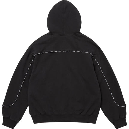 Supreme Piping Zip Up Hooded Tracksuit Black