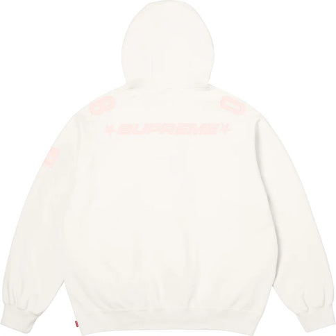 Supreme Football Jersey Hooded Sweatshirt White