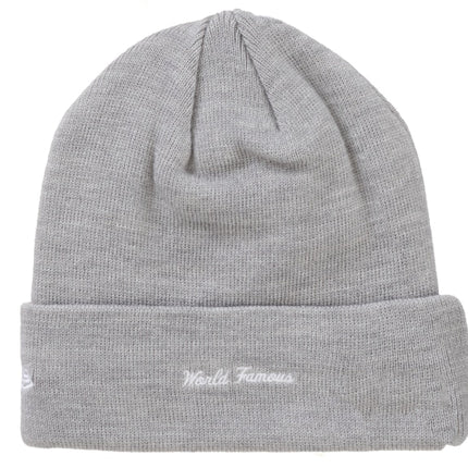 Supreme New Era Box Logo Beanie Heather Grey