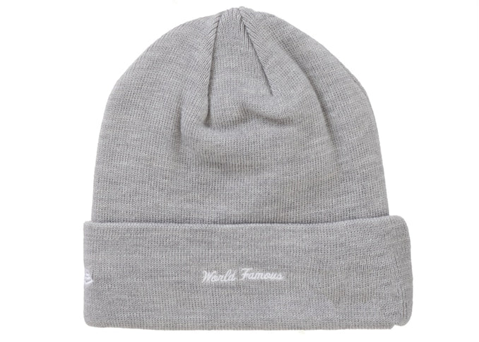 Supreme New Era Box Logo Beanie Heather Grey