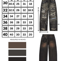 Vale Thrashed Denim Jeans (Black)