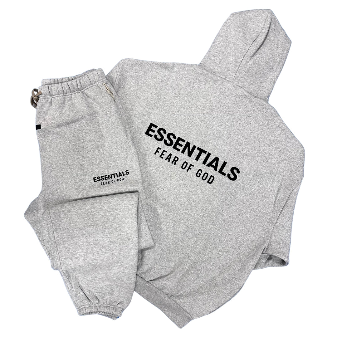 Fear of God Essentials Heather Grey Tracksuit (FW24)