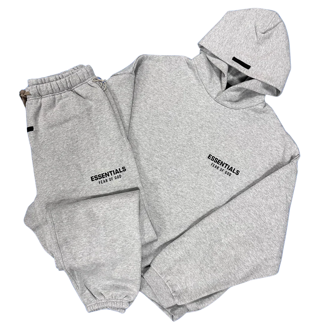 Fear of God Essentials Heather Grey Tracksuit (FW24)
