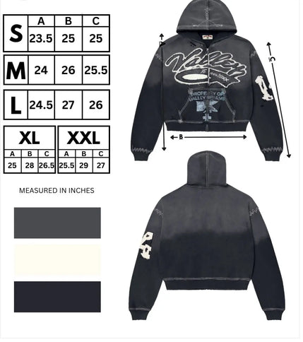 Vale Forever Religion Zip Up Hoodie Black