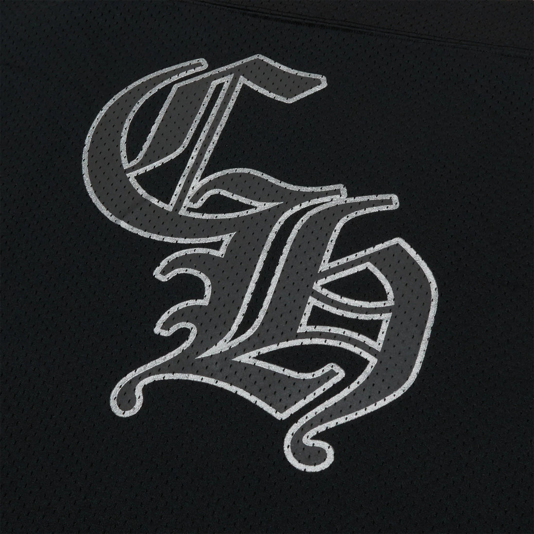 Chrome Hearts Stadium Mesh L/S Black Jersey & Logo Patch Shorts Set