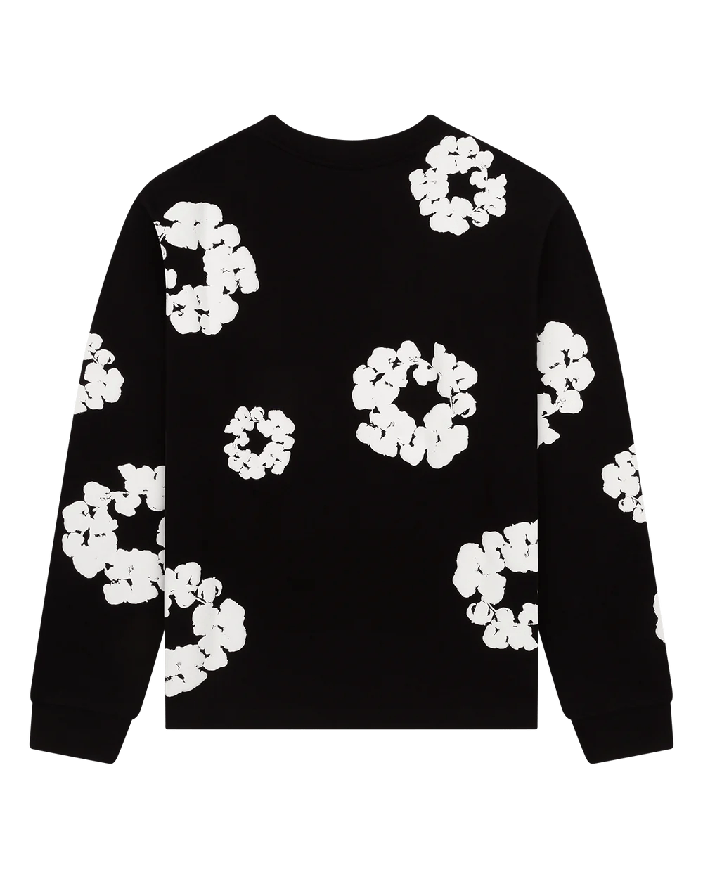 Denim Tears Long Sleeve Cotton Wreath Tee Black - INSTAKICKSZ LTD