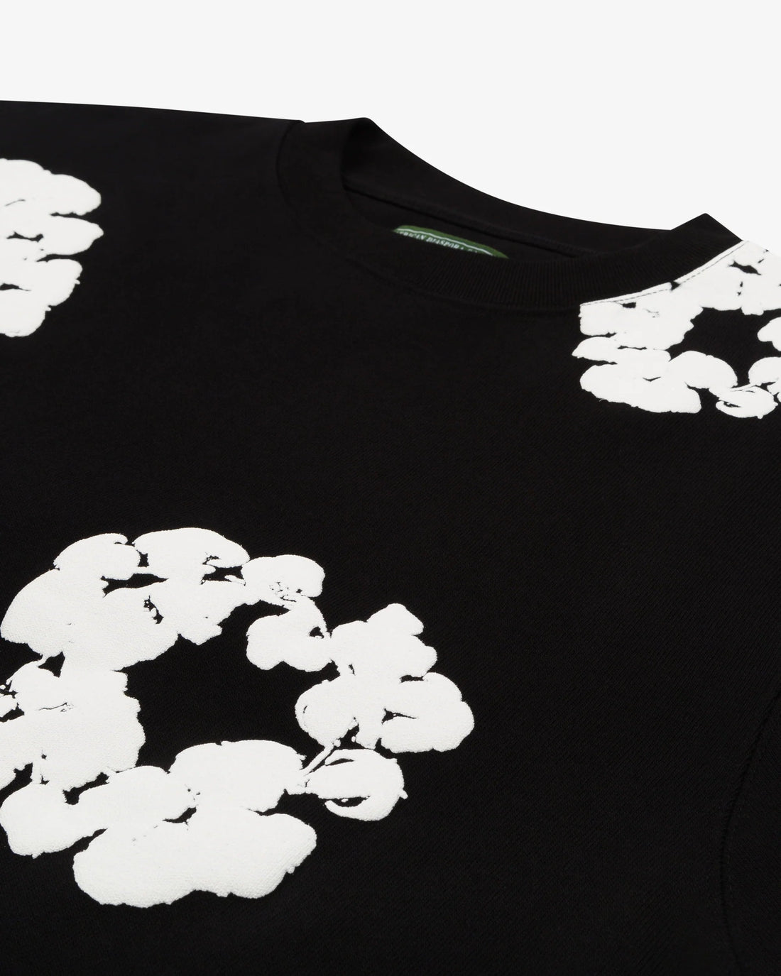 Denim Tears Long Sleeve Cotton Wreath Tee Black - INSTAKICKSZ LTD
