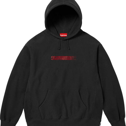 Supreme Swarovski Motion Logo Hooded Sweatshirt 'Black'