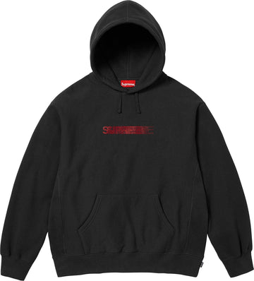 Supreme Swarovski Motion Logo Hooded Sweatshirt 'Black'