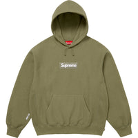 Supreme Box Logo Hooded Sweatshirt Light Olive