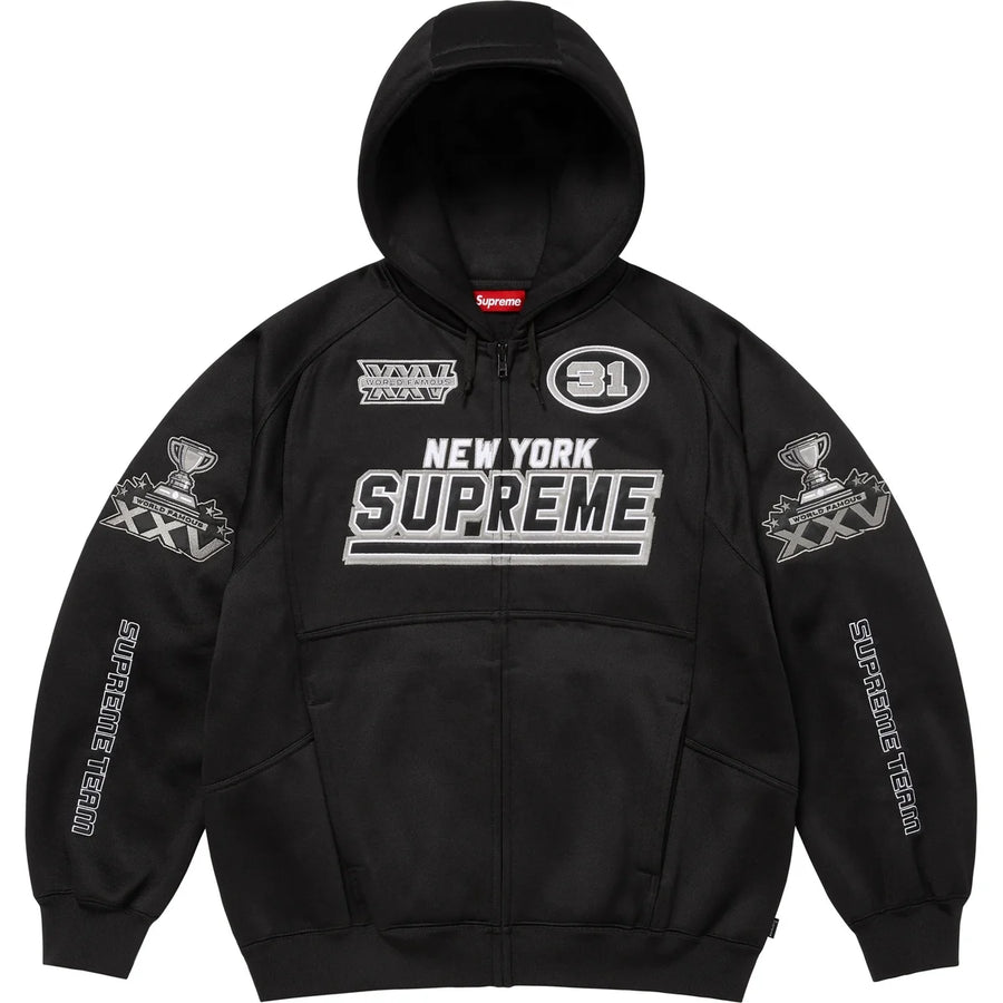 ウォームアップウェア Supreme Football Zip Up Hooded Supreme Football Zip Up Hooded Sweatshirt Black | Hype Clothinga