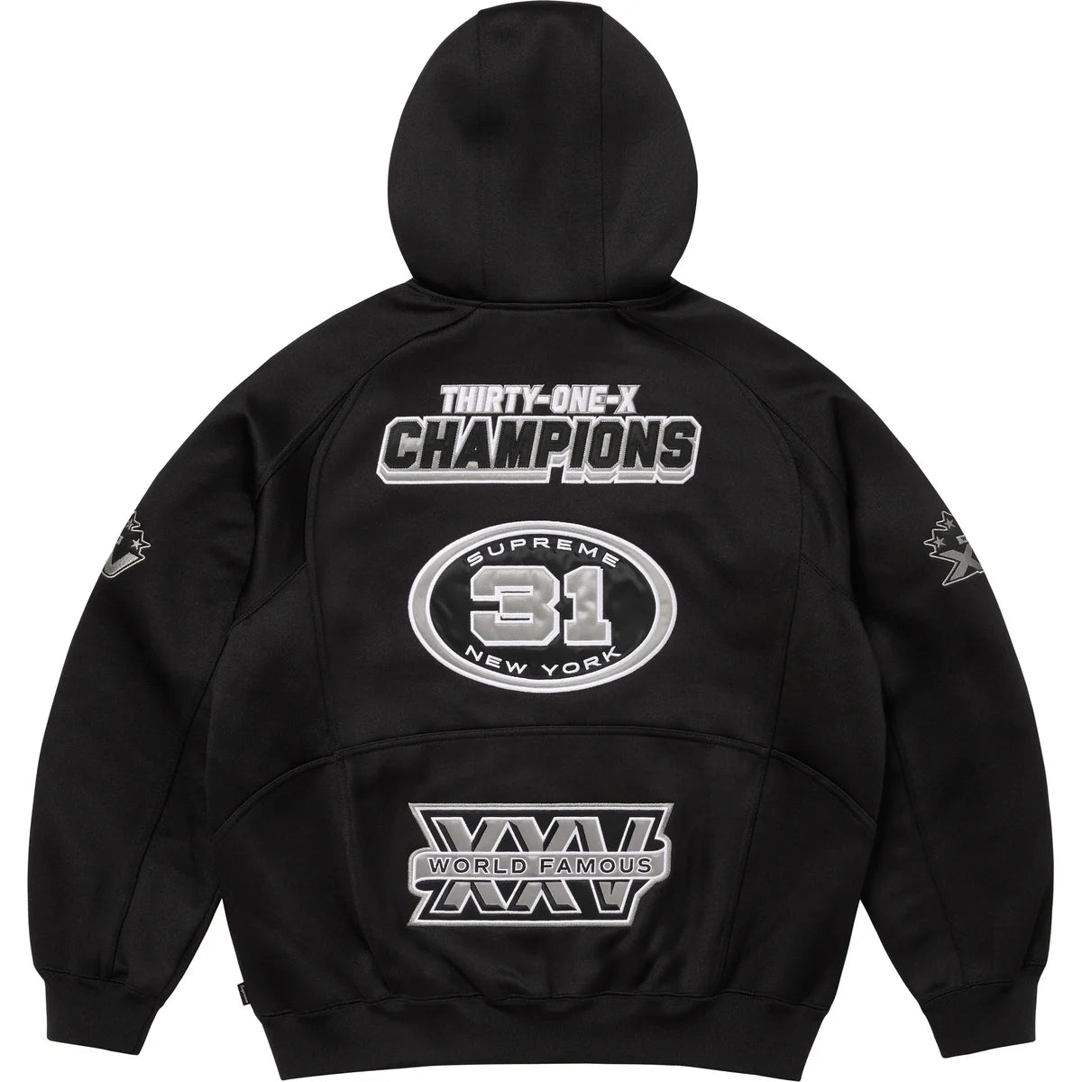 Supreme Football Zip Up Hooded Sweatshirt Black – INSTAKICKSZ LTD Supreme Football Zip Up Hooded Sweatshirt Black – INSTAKICKSZ LTD