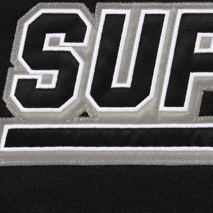 Supreme Football Zip Up Hooded Sweatshirt Black
