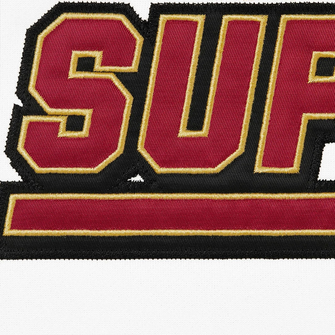 Supreme Football Zip Up Hooded Sweatshirt White