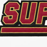 Supreme Football Zip Up Hooded Sweatshirt White