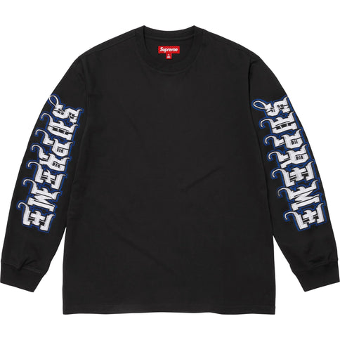 Supreme Intarsia Sleeve L/S Top Black