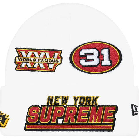 New Era® Football Beanie White