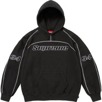 Supreme Overlock Hooded Sweatshirt Black
