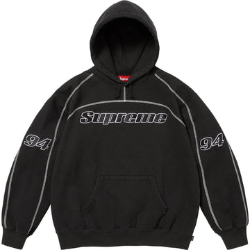 Supreme Overlock Hooded Sweatshirt Black