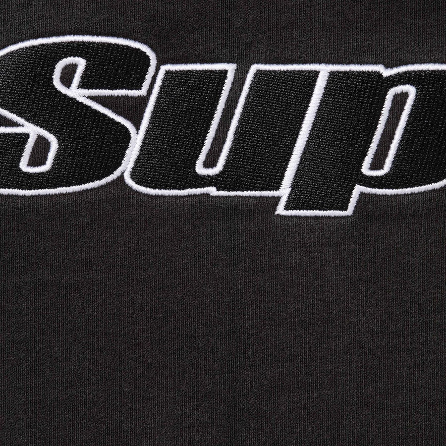 Supreme Overlock Hooded Sweatshirt Black