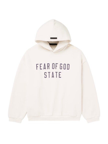 Fear of God Essentials Fleece Hoodie Off White - INSTAKICKSZ LTD