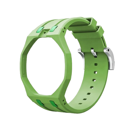 Rubber Watch Strap For AP Royal Pop x Swatch 'Green Eight'