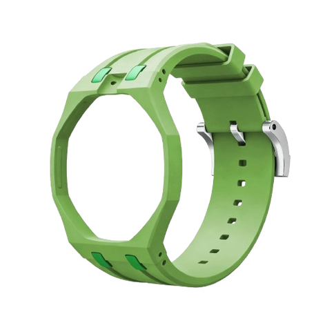 Rubber Watch Strap For AP Royal Pop x Swatch 'Green Eight'