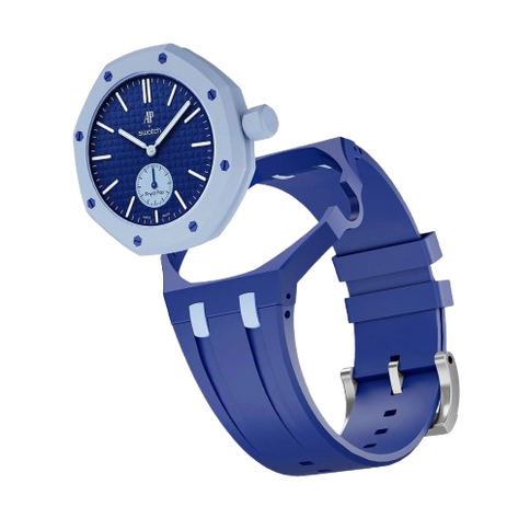Rubber Watch Strap For AP Royal Pop x Swatch 'LAN BA'