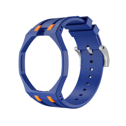 Rubber Watch Strap For AP Royal Pop x Swatch 'Orenji Hachi'