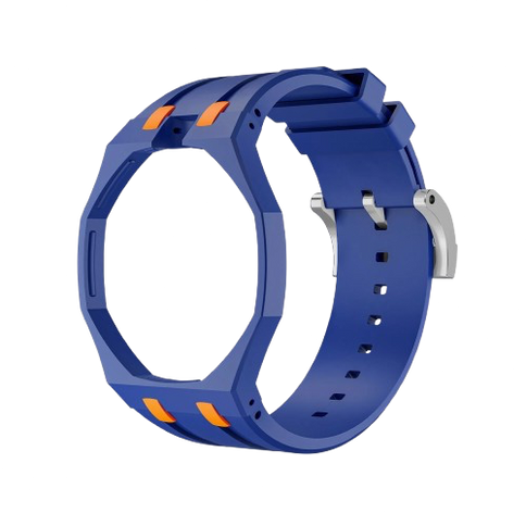 Rubber Watch Strap For AP Royal Pop x Swatch 'Orenji Hachi'