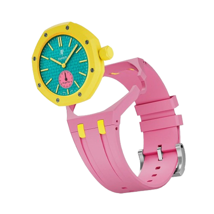 Rubber Watch Strap For AP Royal Pop x Swatch 'OTG Roz'