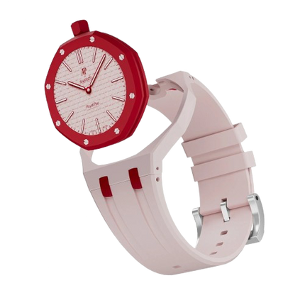 Rubber Watch Strap For AP Royal Pop x Swatch 'Otto Rosso'