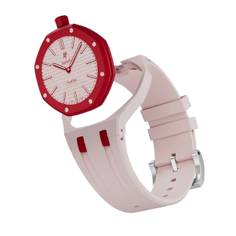 Rubber Watch Strap For AP Royal Pop x Swatch 'Otto Rosso'