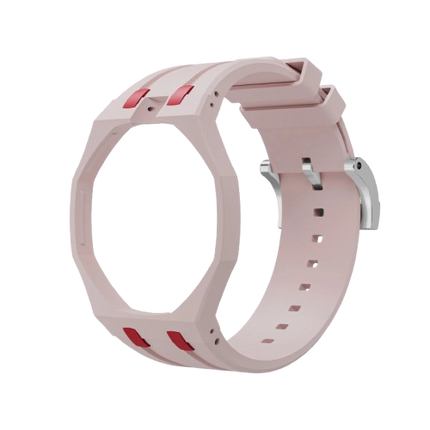 Rubber Watch Strap For AP Royal Pop x Swatch 'Otto Rosso'