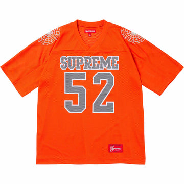 Supreme Spiderweb Football Jersey Orange