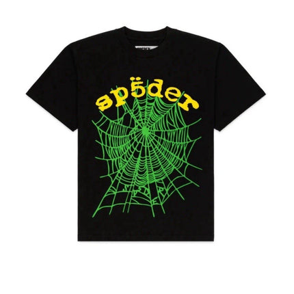 SP5DER OG Web V2 Tee & OG Web Double Layer Short Set Black