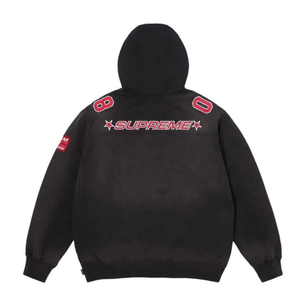 Supreme Football Jersey Hooded Sweatshirt Black